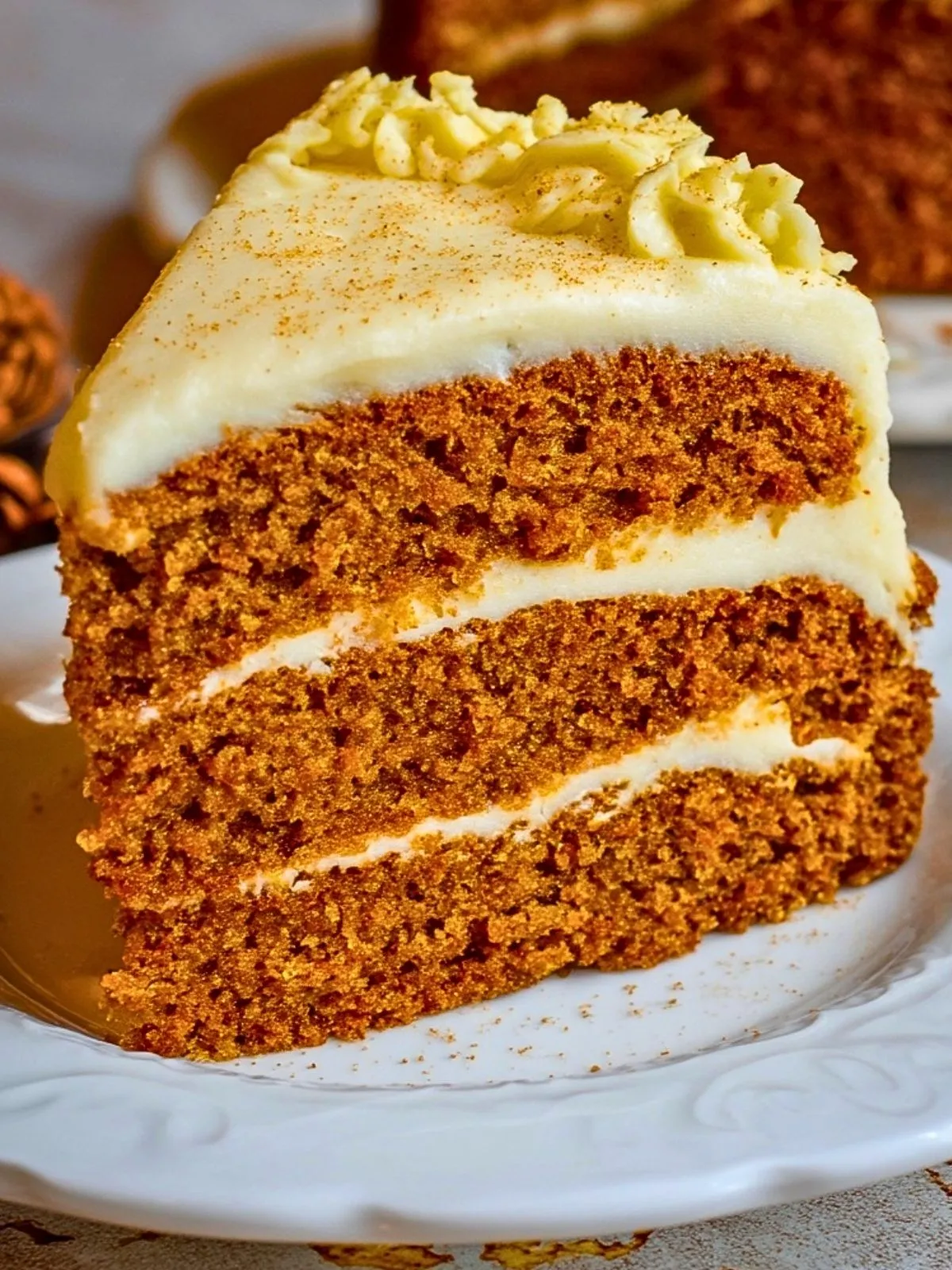 Gâteau Épicé Moelleux Avec Glaçage Au Fromage Frais (1)