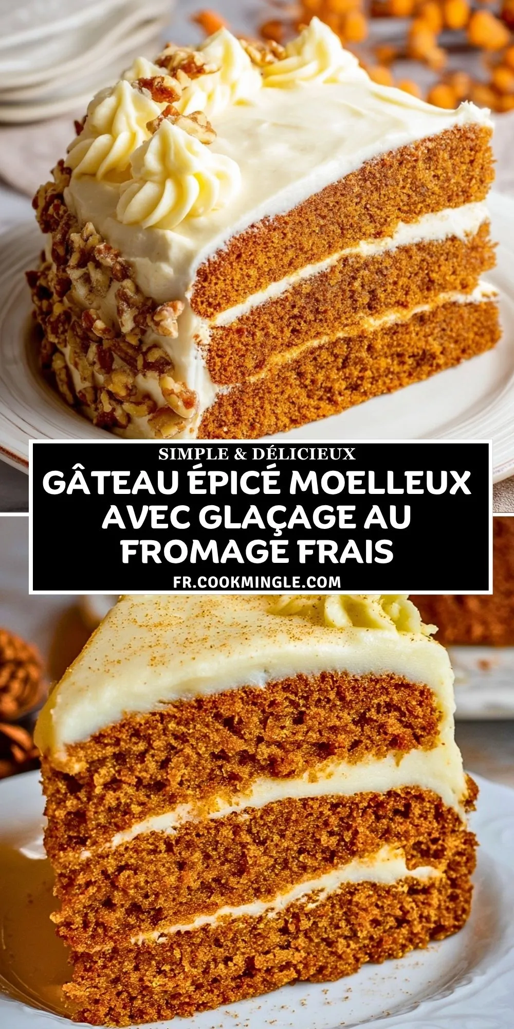 Gâteau Épicé Moelleux Avec Glaçage Au Fromage Frais (2)
