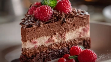 Gâteau Mousse Chocolat Framboise Divin