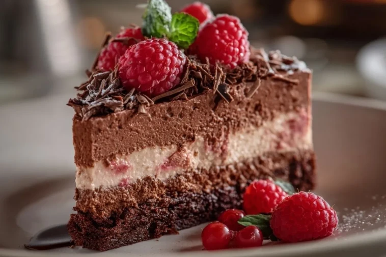 Gâteau Mousse Chocolat Framboise Divin