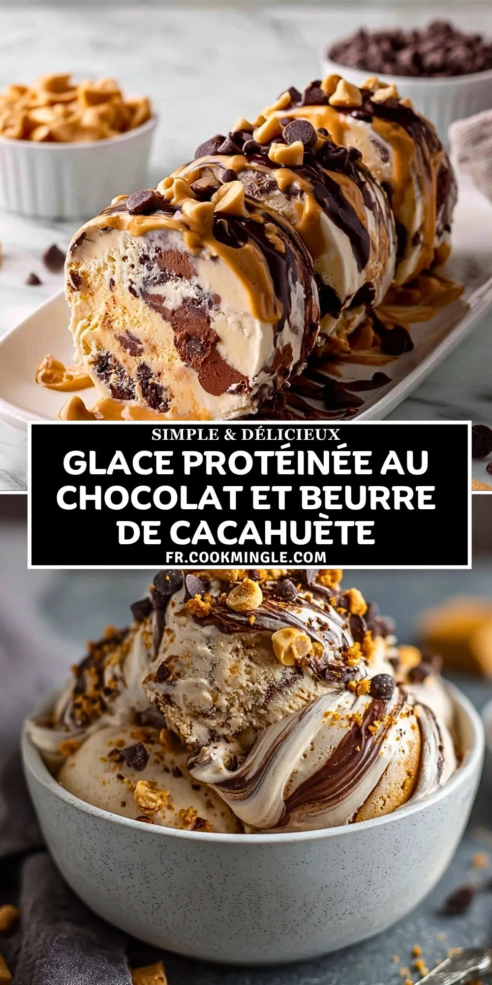Glace Protéinée au Chocolat et Beurre de Cacahuète (2)