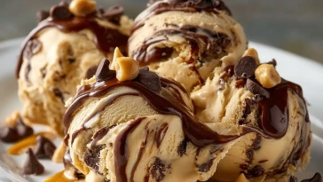 Glace Protéinée au Chocolat et Beurre de Cacahuète