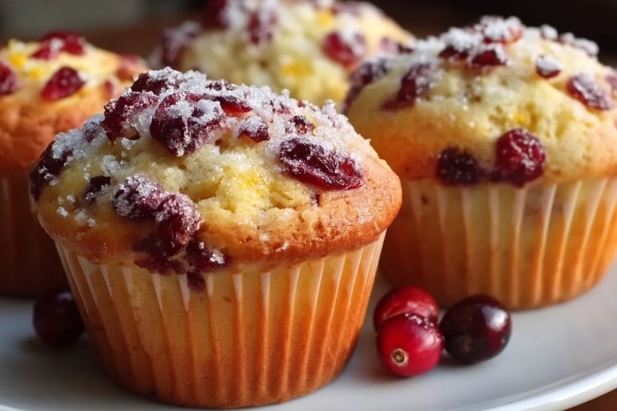Muffins Aux Canneberges Et À LOrange