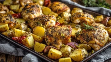 Poulet Mississippi Au Four Avec Pommes De Terre