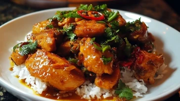 Poulet Thaï Sucré et Épicé