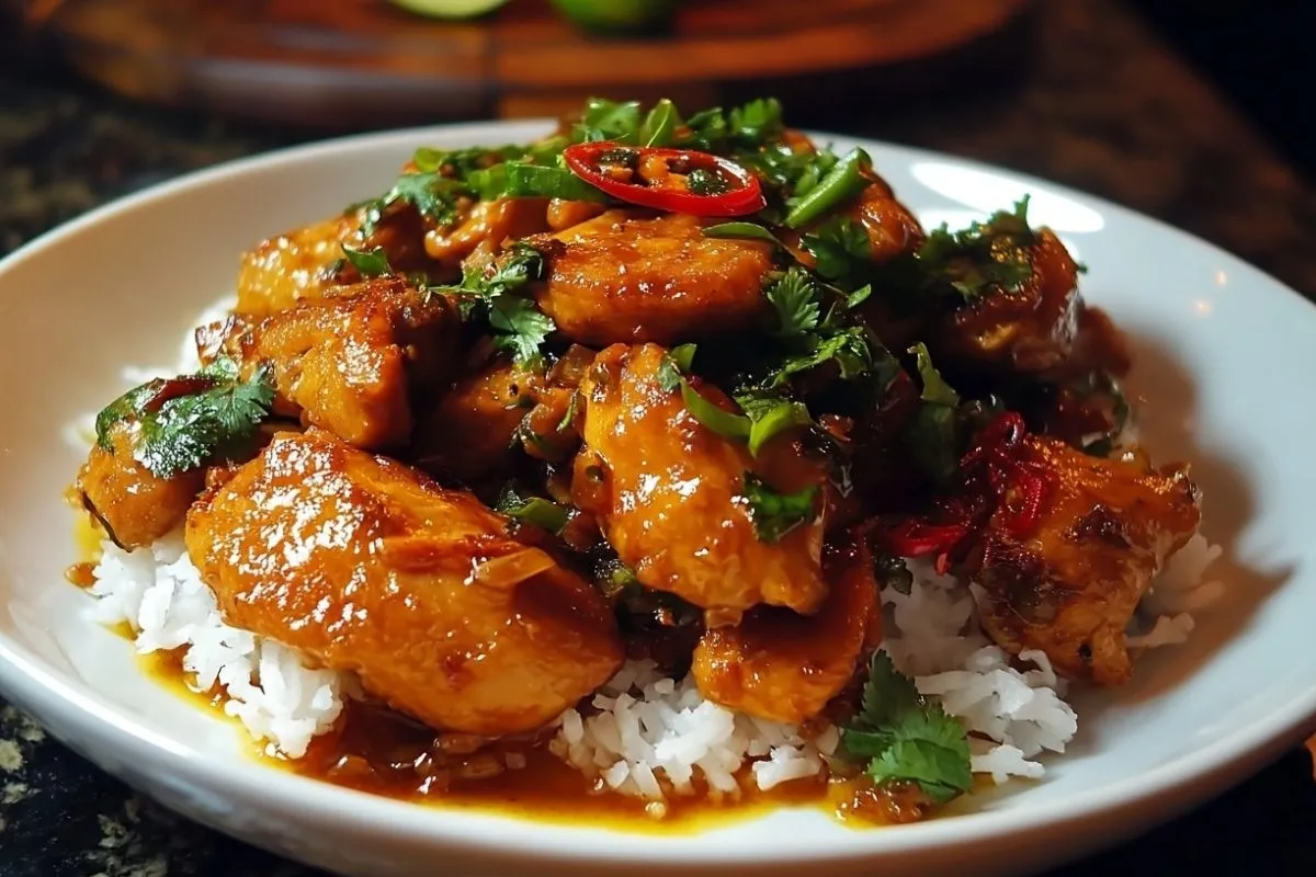 Poulet Thaï Sucré et Épicé