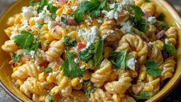 Salade De Pâtes Au Maïs Grillé À La Mexicaine