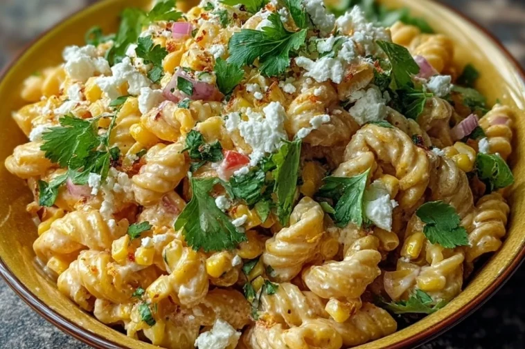 Salade De Pâtes Au Maïs Grillé À La Mexicaine
