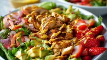 Salade De Poulet Miel-Moutarde Facile