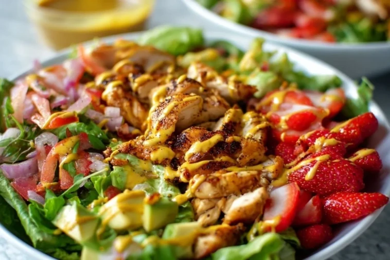 Salade De Poulet Miel-Moutarde Facile