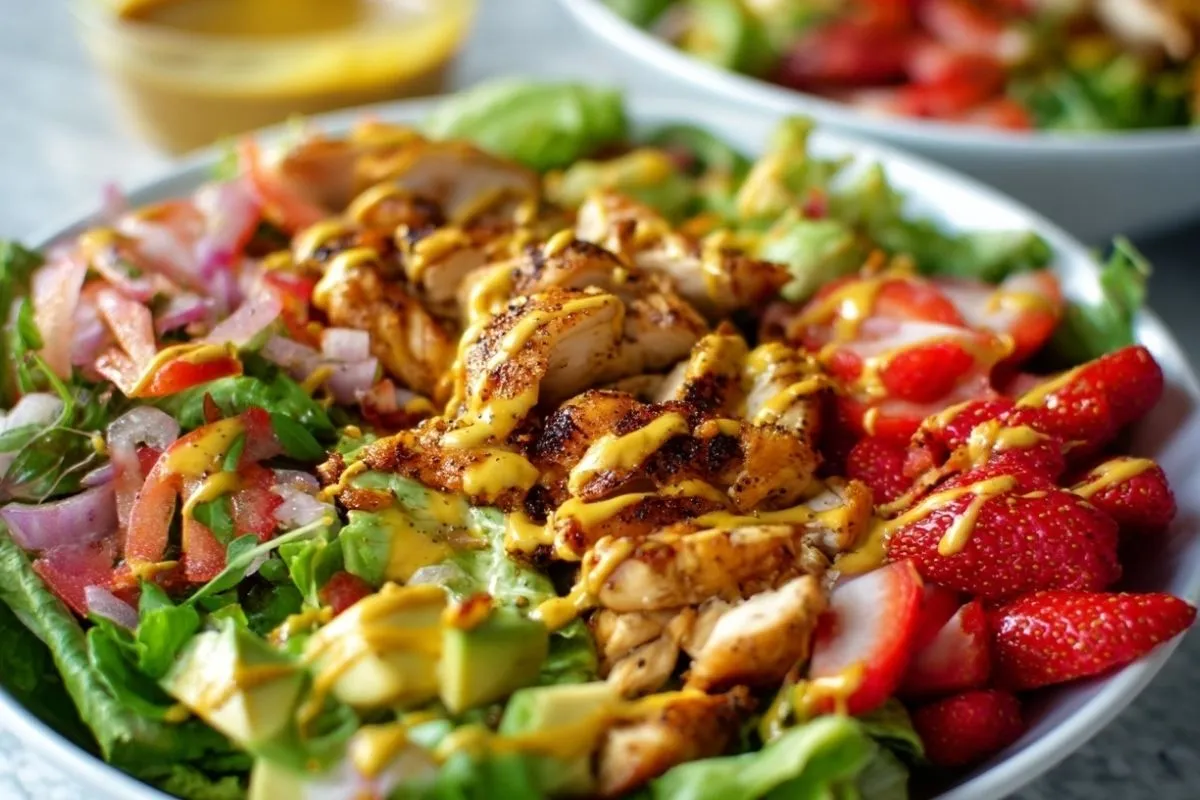 Salade De Poulet Miel-Moutarde Facile