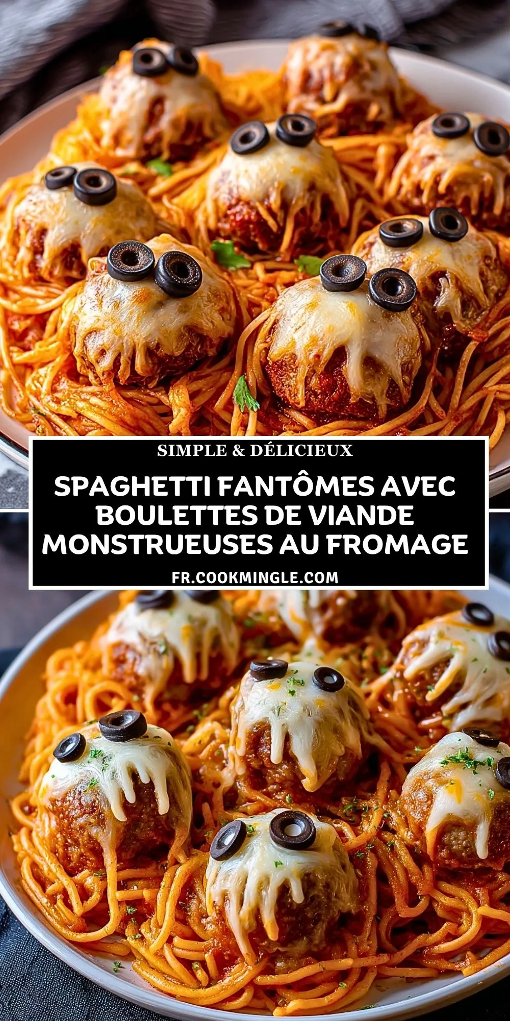 Spaghetti Fantômes Avec Boulettes De Viande Monstrueuses Au Fromage (2)