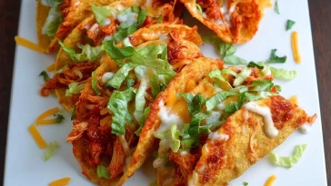 Tacos De Poulet Croustillants Au Four