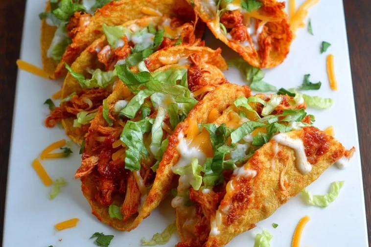 Tacos De Poulet Croustillants Au Four